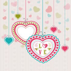 Beautiful hearts for Happy Valentines Day celebration
