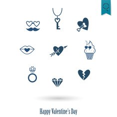 Happy Valentines Day Icons N459