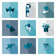 Happy Valentines Day Icons N466