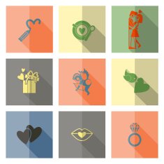 Happy Valentines Day Icons N482