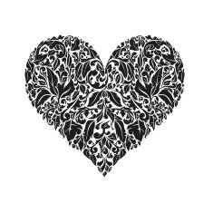 Floral heart N41