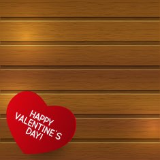 Paper hearts on wooden background N2