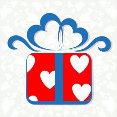 gift box with hearts N2