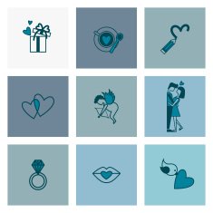 Happy Valentines Day Icons N501