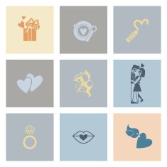 Happy Valentines Day Icons N507