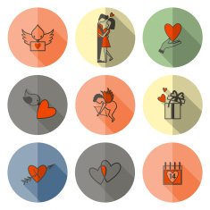 Happy Valentines Day Icons N512
