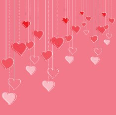 pink hipster style hand drawn heart doodles N2
