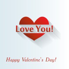 Heart icon Valentine greeting card N4