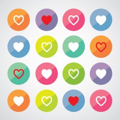 heart shape symbol design N2