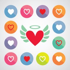 heart shape symbol design N4