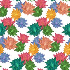 Seamless Pattern Lotus