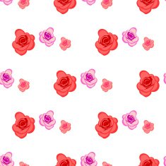 Spring seamless pattern with roses