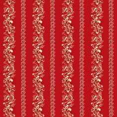red indian ornament with vertical stripes N2