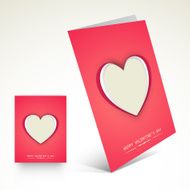 Greeting card design for Happy Valentines Day celebration N2