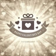 Happy Valentine&#039;s day Vector Background