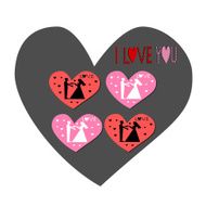 Silhouette I Love You N2