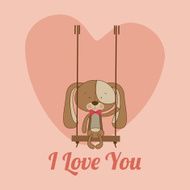 Love Design Over Pink Background Vector Illustration N3