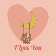 Love Design Over Pink Background Vector Illustration N4