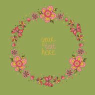 floral frame N146