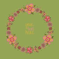 floral frame N147