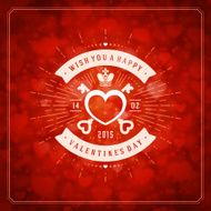 Happy Valentine&#039;s day Greeting Card and Bokeh N2