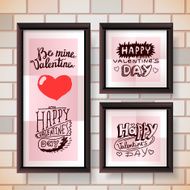 Valentine's day lettering