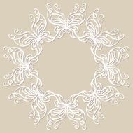 Round ornamental frame
