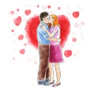 couple kissing N7