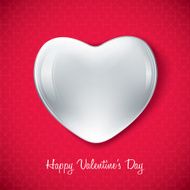 white valentine heart shape
