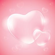 Heart shaped bubbles