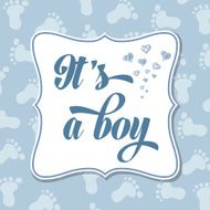 Baby boy invitation for baby shower