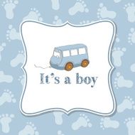 Baby boy invitation for baby shower N3