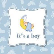 Baby boy invitation for baby shower N5