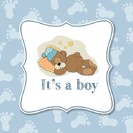 Baby boy invitation for baby shower N7