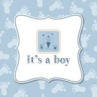 Baby boy invitation for baby shower N8