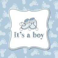 Baby boy invitation for baby shower N9