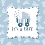 Baby boy invitation for baby shower N12