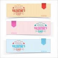 Saint Valentine Day banners N2