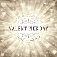 Happy Valentine&#039;s day Greeting Card and Bokeh N8