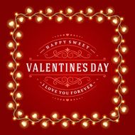Happy Valentine&#039;s Day Glowing Decoration Light Bulbs N2