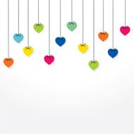 colorful valentine greeting card design