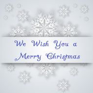 snowflakes and tree on a paper background N2