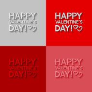Set of Valentines day greeting cards N5