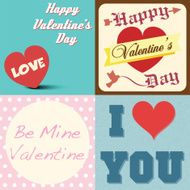 valentines day typographic
