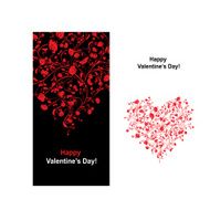 Valentine card with heart shape for your design N3