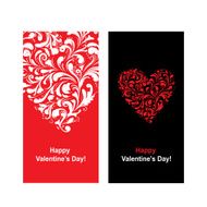 Valentine card with heart shape for your design N5