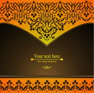 Design background with ornate floral pattern N2