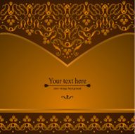 Design background with ornate floral pattern N3