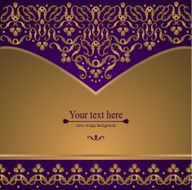 Design background with ornate floral pattern N7