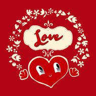 Gift on Valentine&#039;s Day Heart